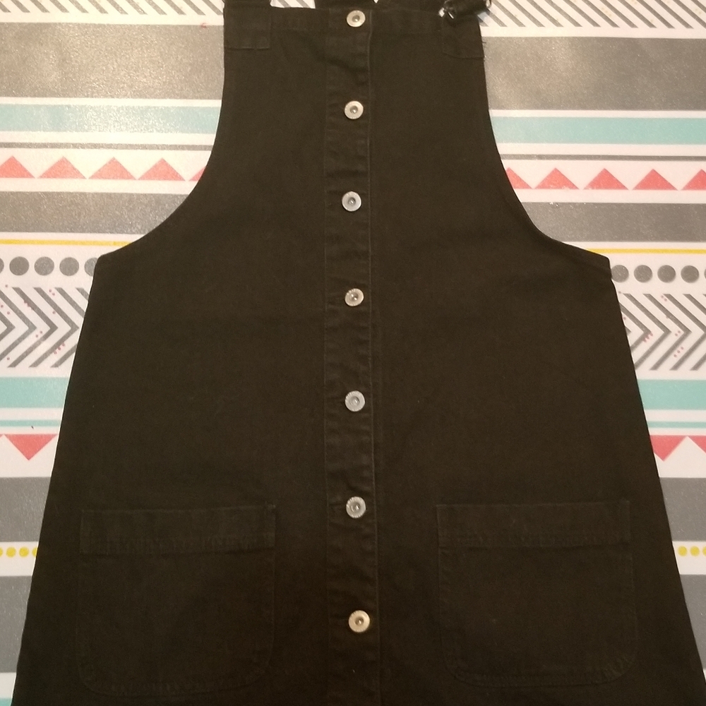 A Jean overall dress